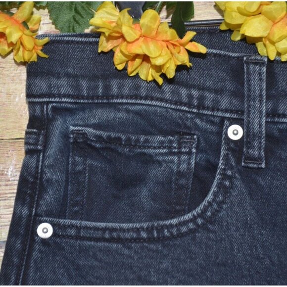 NWT Gap Denim High Rise Straight Stretch Dark Wash Jeans Size 16 33R - Picture 3 of 11